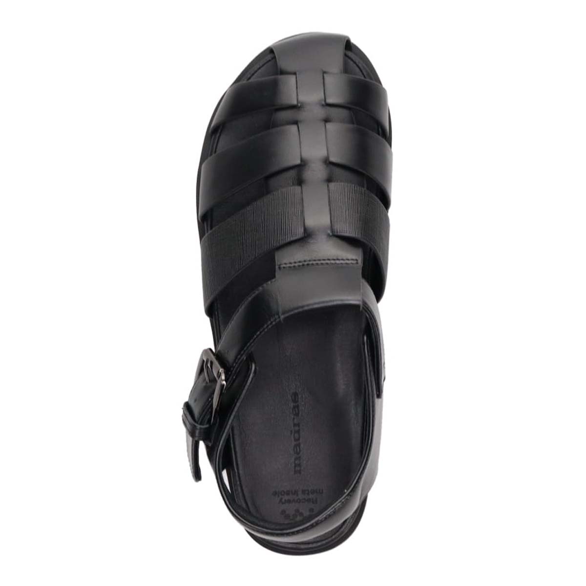 マドラス madras 特許 リカバリーメタインソール搭載シューズ メンズ グルカサンダル　M534MT BLACK-EB M(25.5~26.0cm)