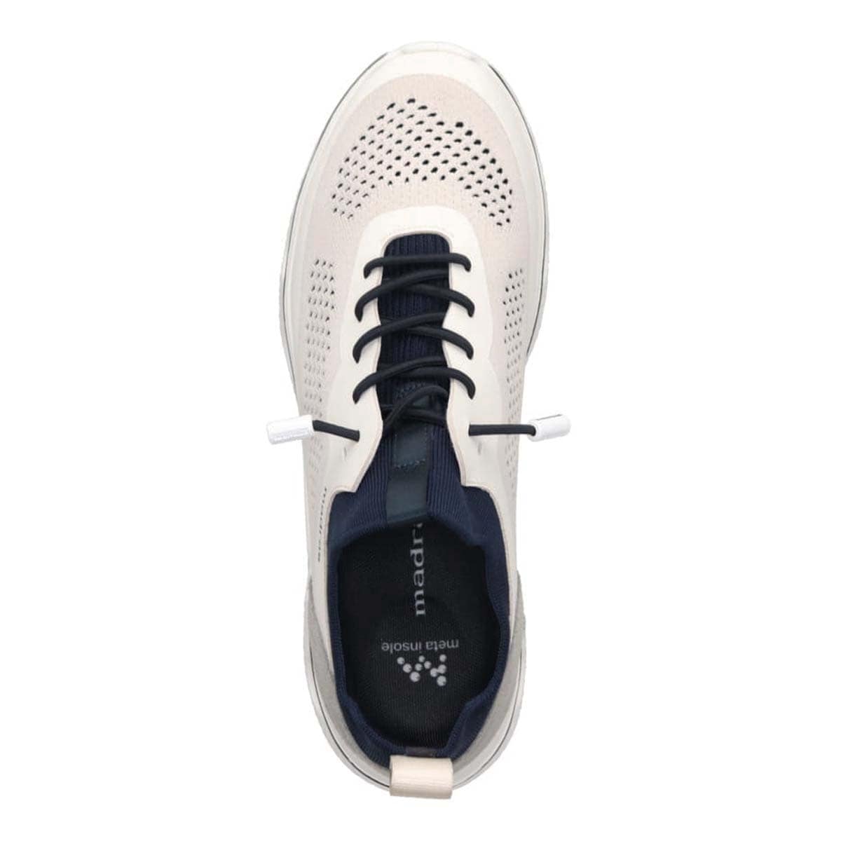 マドラス madras metaインソール搭載シューズ  カジュアル ニットスニーカー　M593MT WHITE/NAVY M(25.0cm～25.5cm)