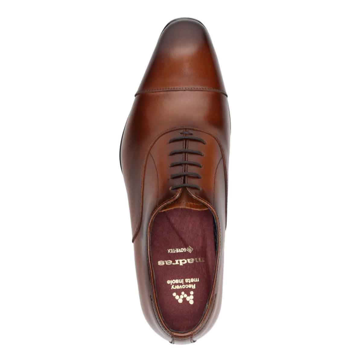 【GORE-TEX】マドラス madras 特許 Recovery meta insole搭載シューズ 防水スムースレザー レースアップビジネスシューズ  M715GMT BROWN 25.0
