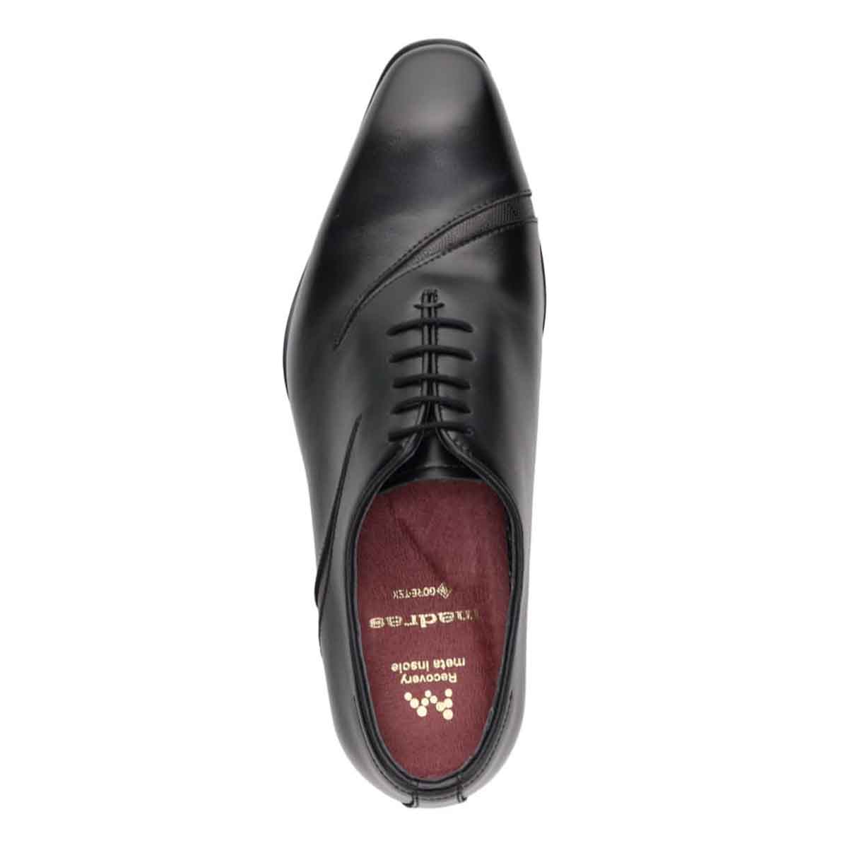 【GORE-TEX】マドラス madras 特許 Recovery meta insole搭載シューズ　ゴアテックス ホールカットプレーントゥドレスシューズ　M716GMT BLACK/BLACK 25.0