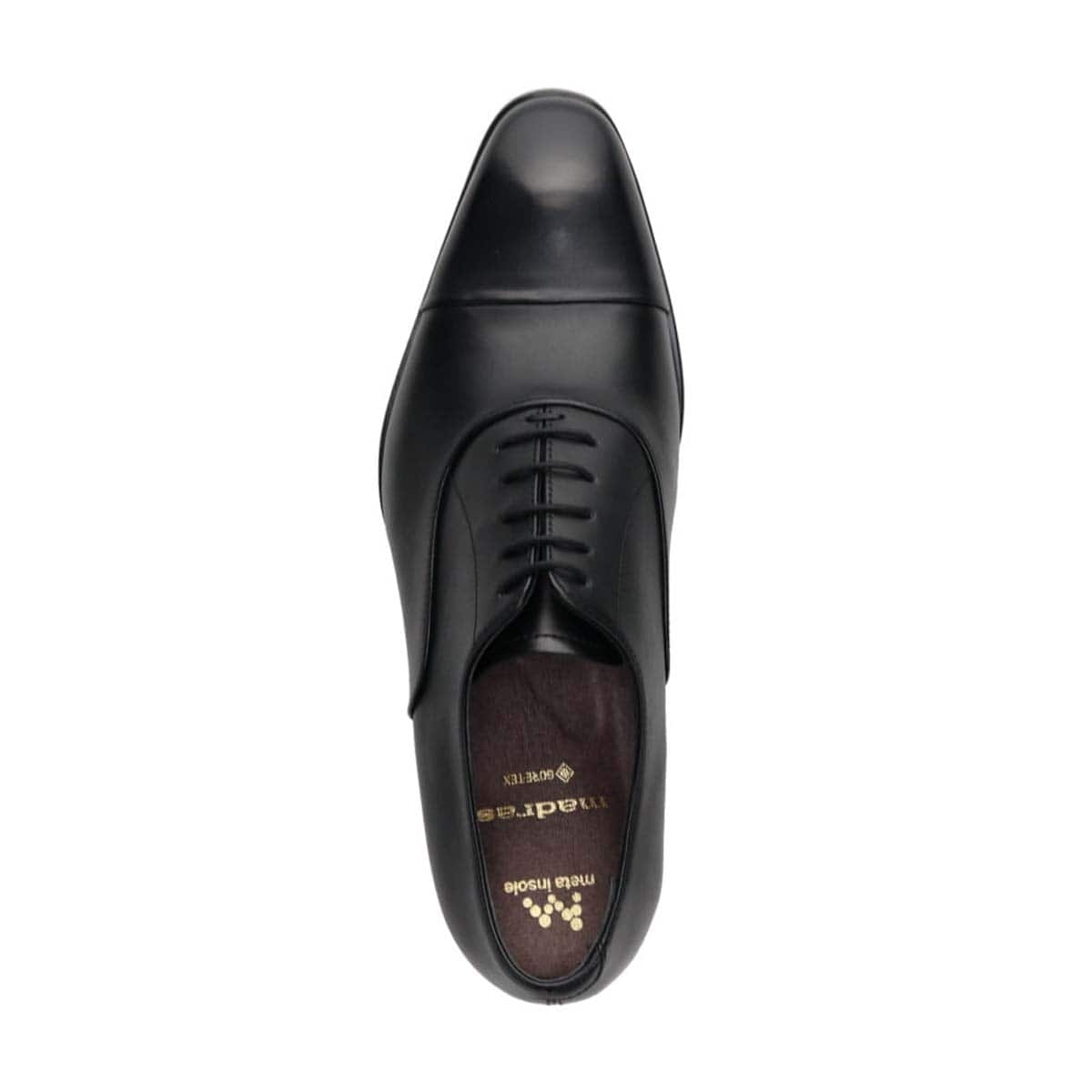 【GORE-TEX】マドラス madras メタインソール搭載シューズ  ゴアテックス 内羽根ストレートチップドレスシューズ　M735GMT BLACK 25.0