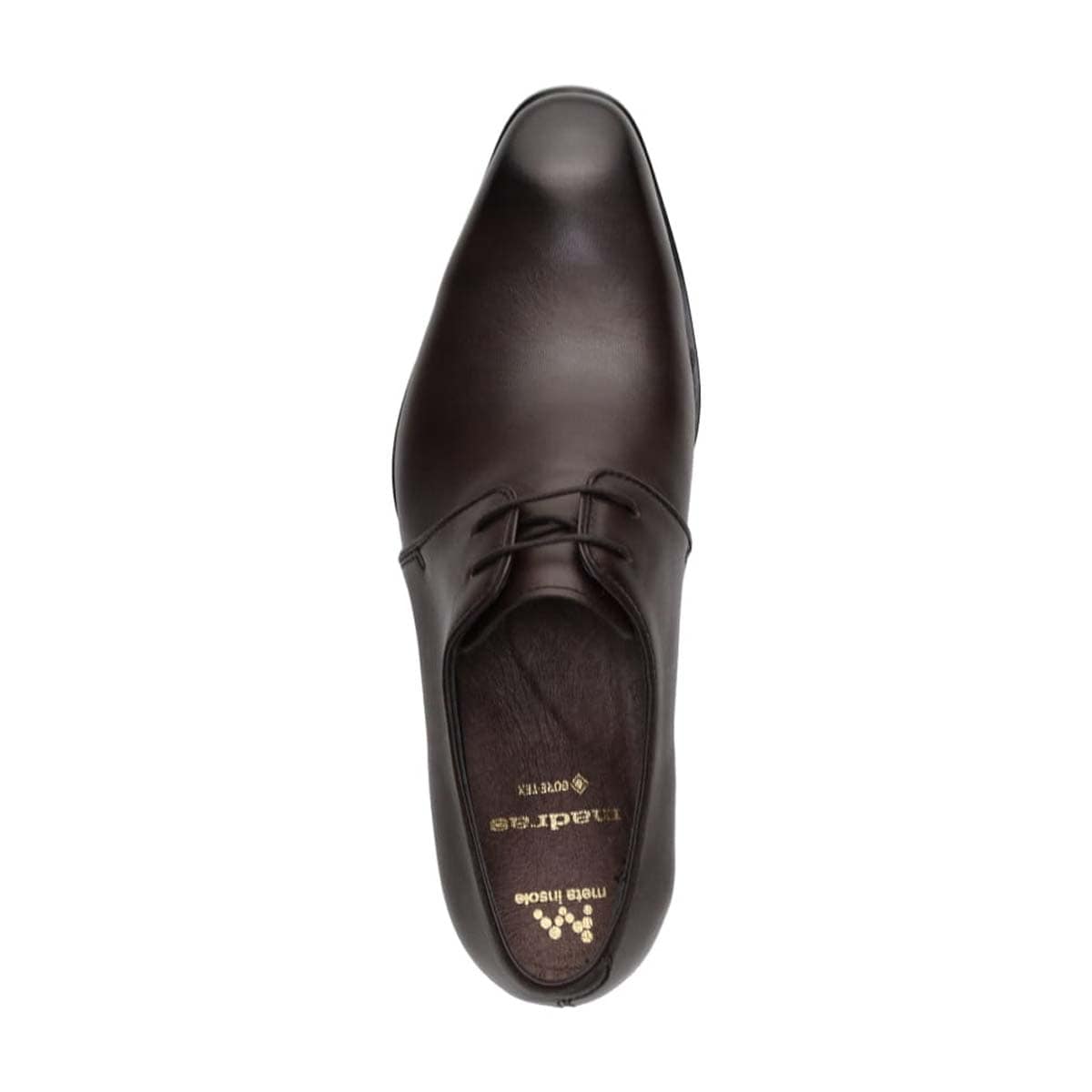 【GORE-TEX】マドラス madras メタインソール搭載シューズ  ゴアテックス 外羽根プレーントゥドレスシューズ　M736GMT D-BROWN 25.0