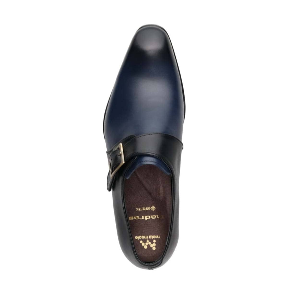 【GORE-TEX】マドラス madras 特許 リカバリーメタインソール搭載シューズ  ゴアテックス モンクストラップドレスシューズ　M737GMT NAVY/BLACK 25.0