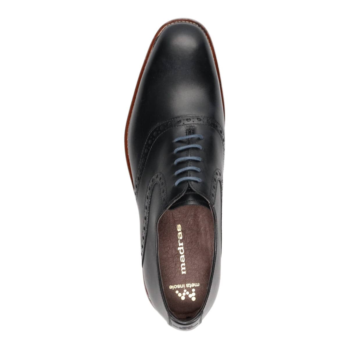 マドラス madras metaインソール meta insole  内羽根プレーントゥサドルシューズ M8611MT BLACK 25.0
