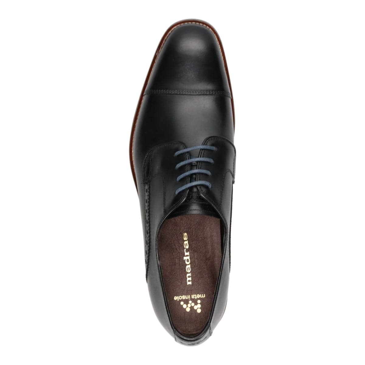 マドラス madras metaインソール meta insole  外羽根ストレートチップドレスシューズ M8612MT BLACK 25.0