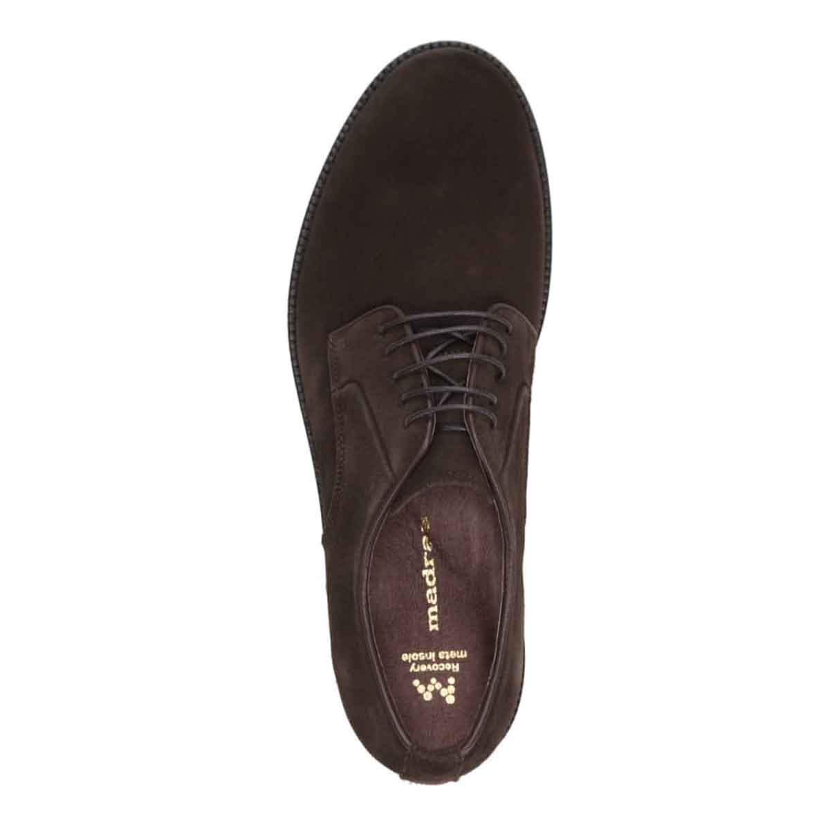 マドラス madras 特許 Recovery meta insole搭載シューズ  外羽根プレーントウドレスシューズ　M881MT D-BROWN-VELOURS 25.0