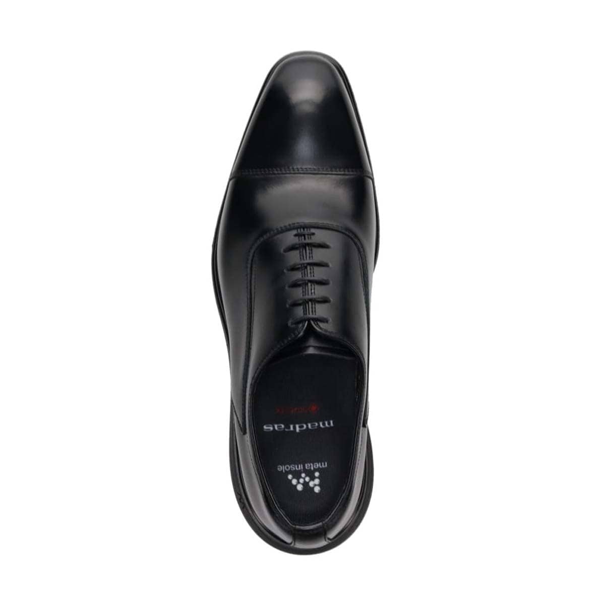 【GORE-TEX】マドラス madras 特許 リカバリーメタインソール搭載シューズ  内羽根ストレートチップドレスシューズ　M8832GMT BLACK 25.0