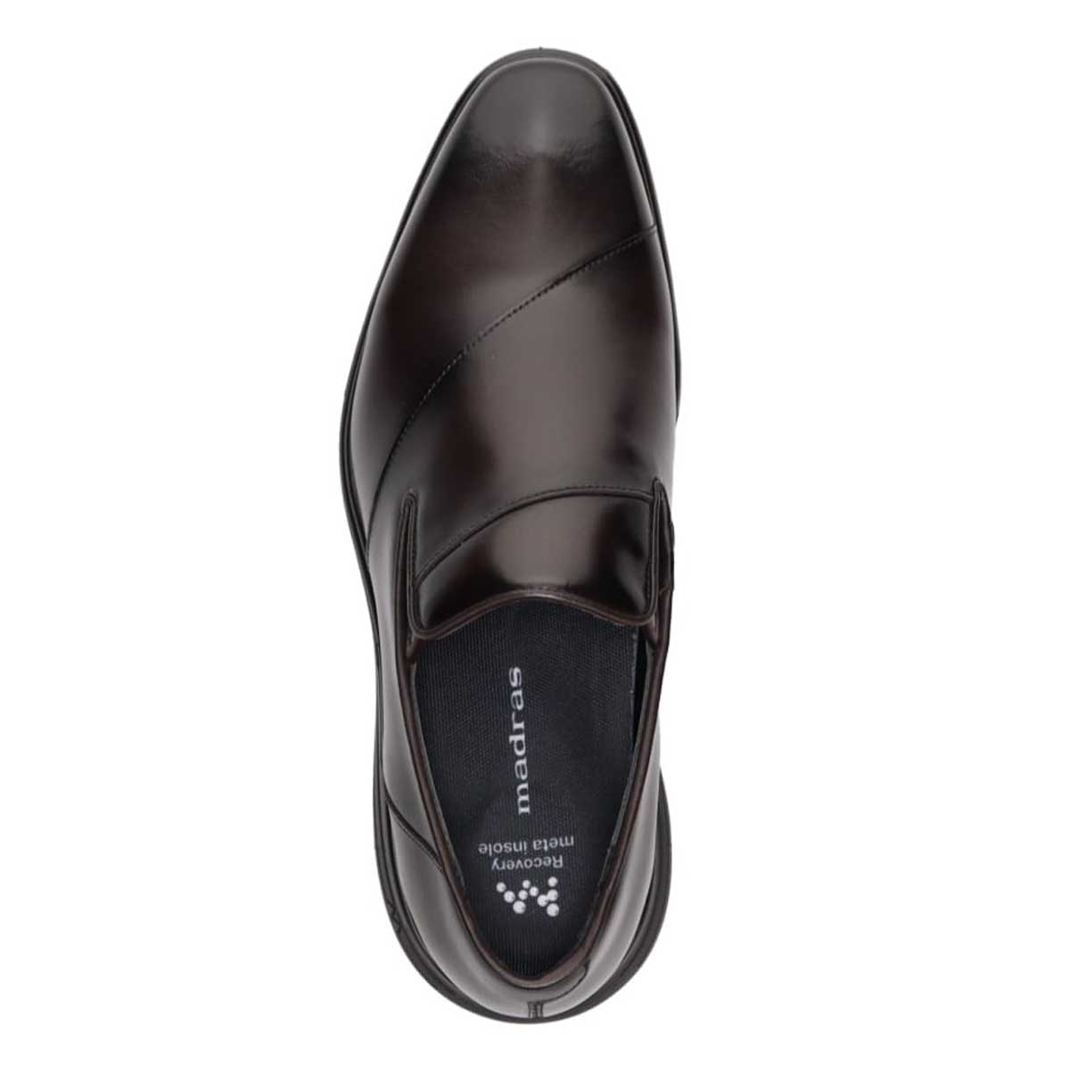 マドラス madras 特許 リカバリーメタインソール搭載シューズ メンズスリッポンドレスカジュアルシューズ　M8835MT D-BROWN 25.0