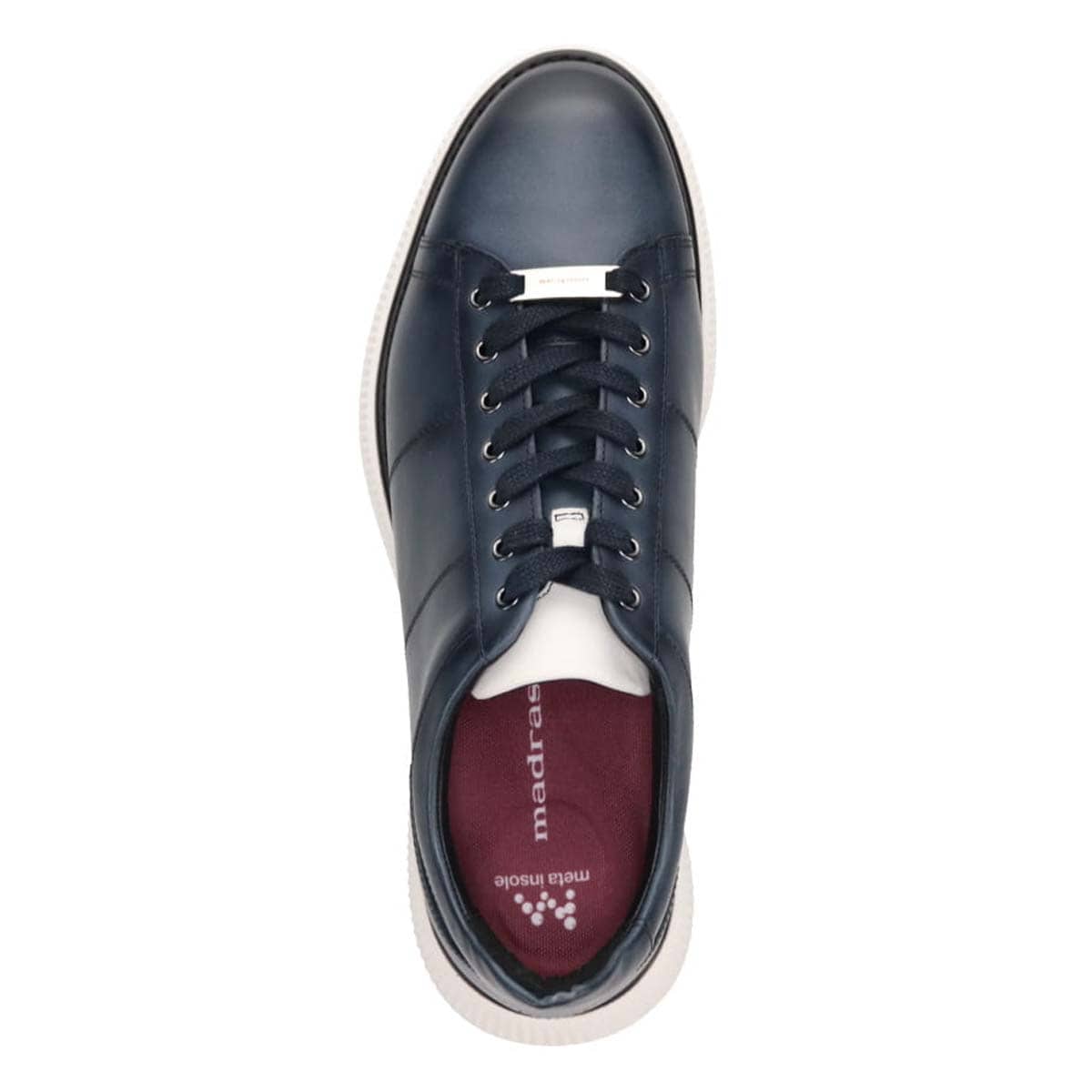 マドラス madras metaインソール搭載シューズ  カジュアルレザースニーカー　M8881MT NAVY 25.0