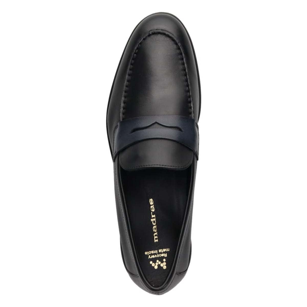 マドラス madras 特許 リカバリーメタインソール搭載シューズ メンズ コインローファー　M8889MT BLACK/GRAY 25.0