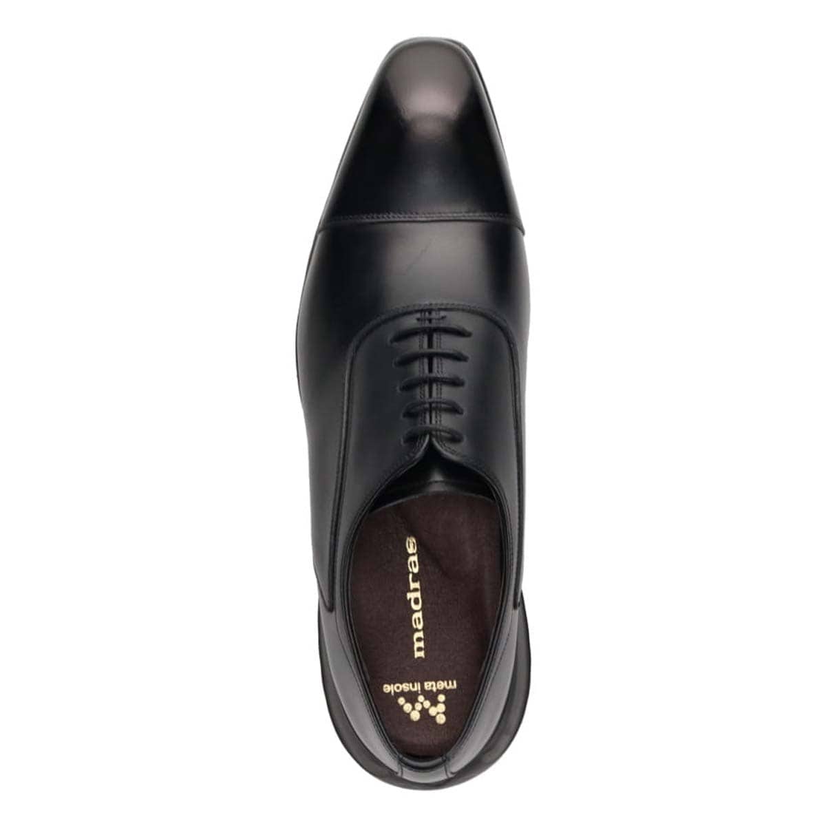 ≪ECサイト限定予約販売≫マドラス madras メタインソール搭載シューズ  内羽根ストレートチップドレスシューズ　M915MT BLACK 25.0