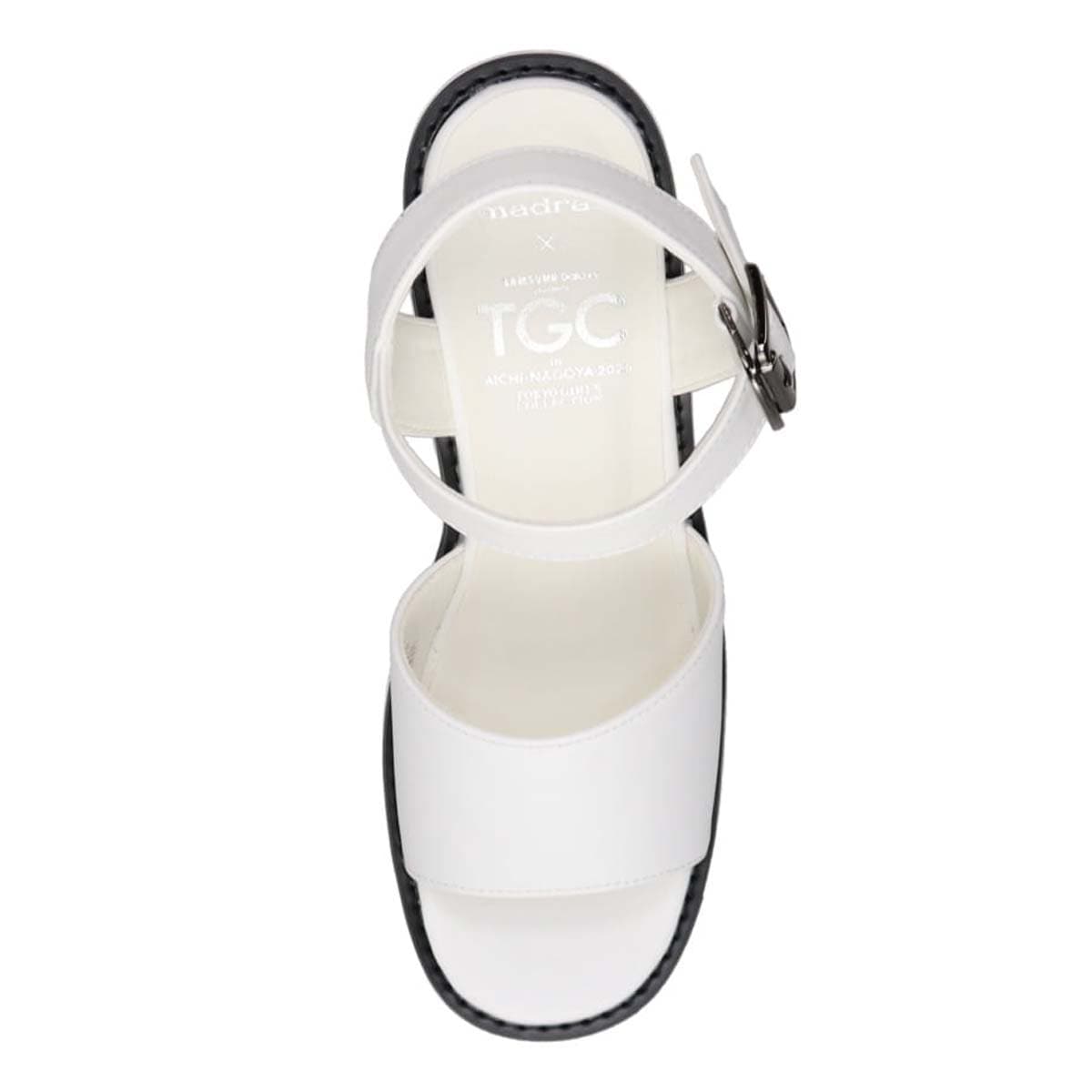 圧倒的な美脚見え！マドラス madras TGC in あいち・なごや 2026 出演モデル着用シューズ　厚底サンダル　MAL7581TGC WHITE M（23.0cm～23.5cm）