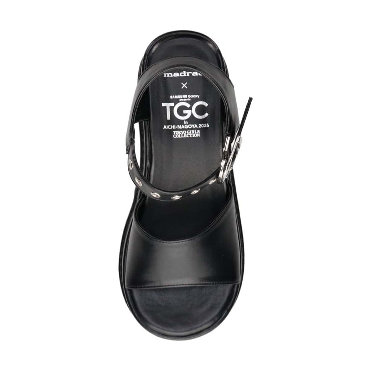 最旬トレンドを履きこなす！マドラス madras TGC in あいち・なごや 2026 出演モデル着用シューズ　厚底サンダル　MAL7583TGC BLACK M（23.0cm～23.5cm）