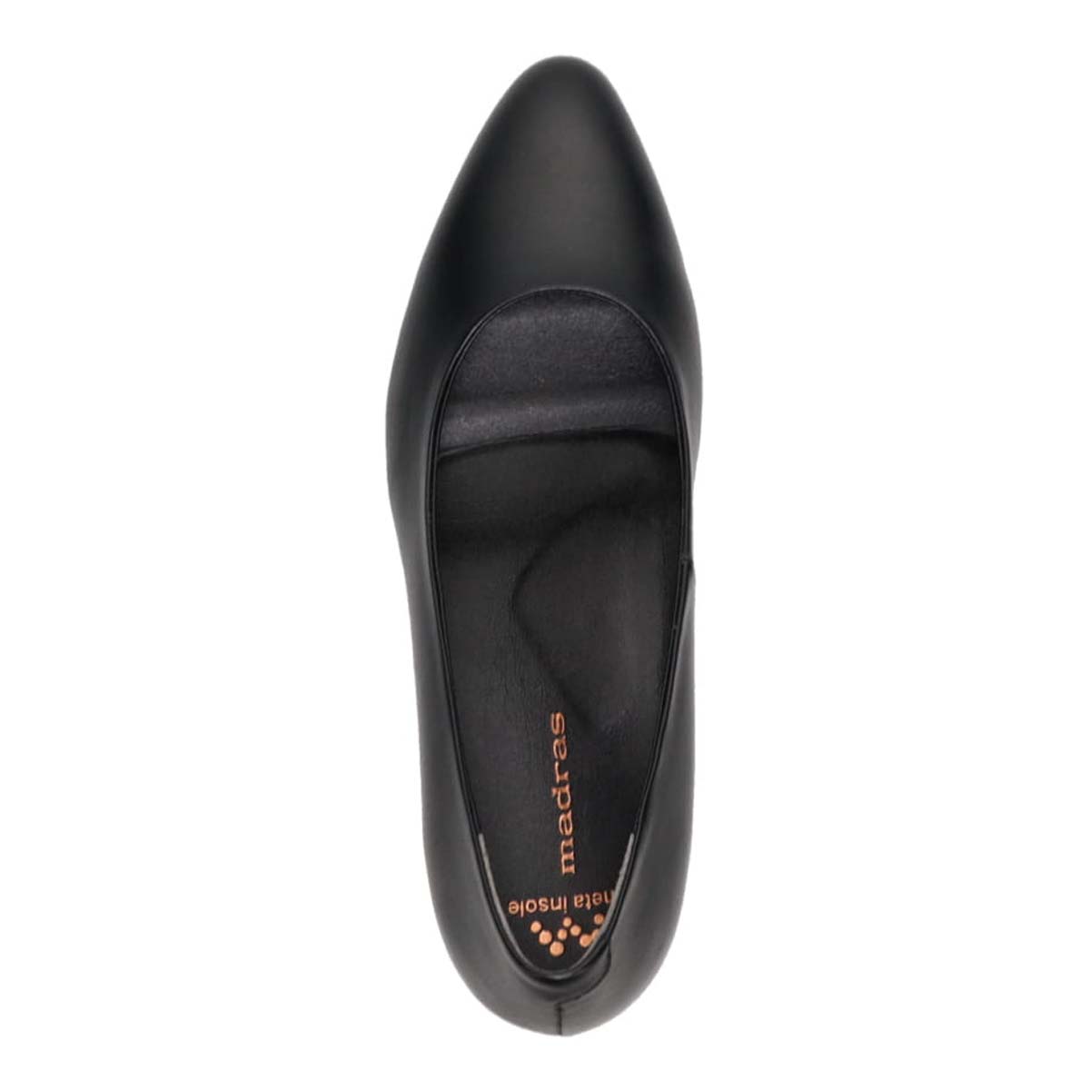 マドラス madras 特許 metaインソール搭載 5cmヒール のプレーンパンプス　MAL9124MT BLACK 23.0