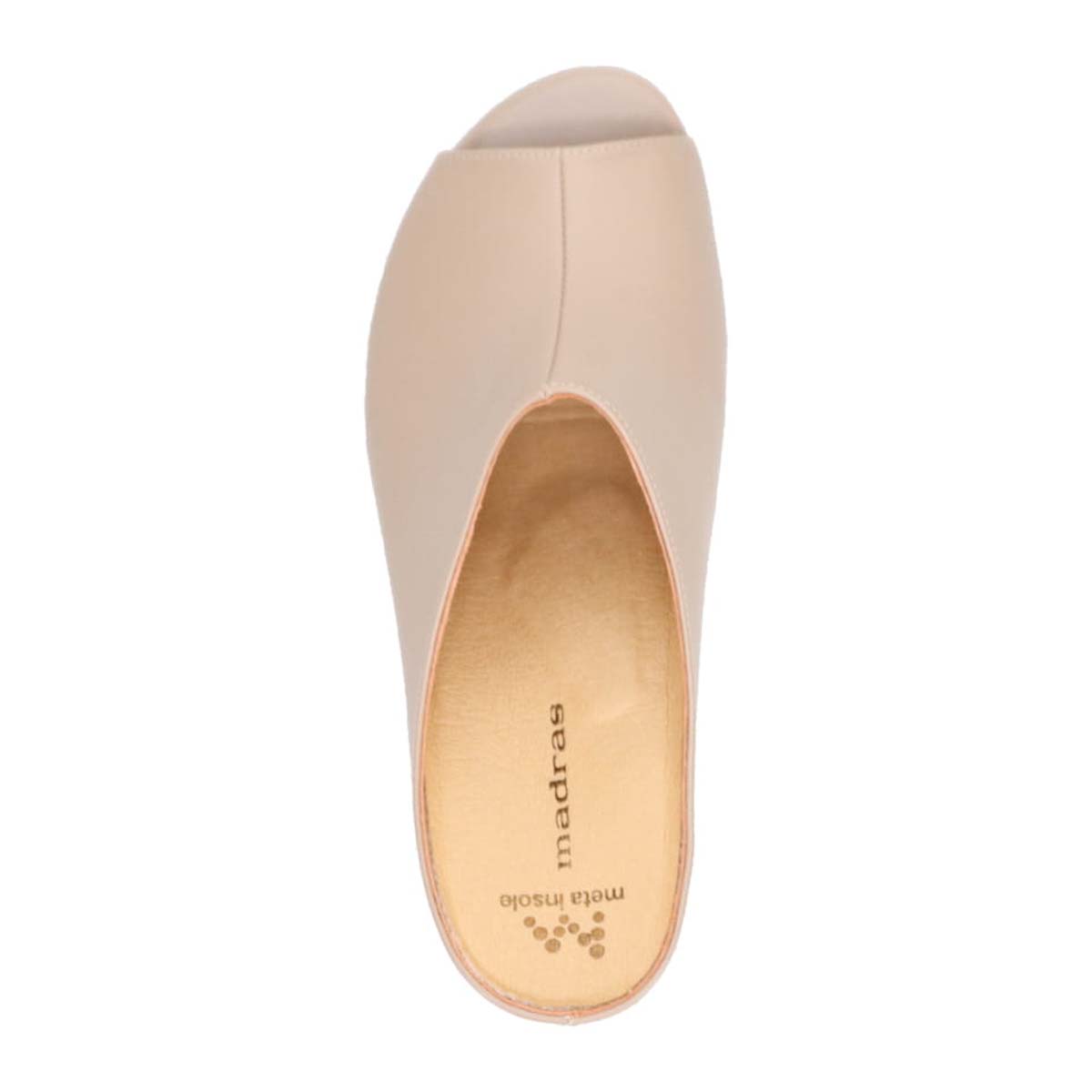 マドラス madras metaインソール搭載  7ｃｍストーム入りミュールサンダル MAL9125MT BEIGE M（23～23.5ｃｍ）