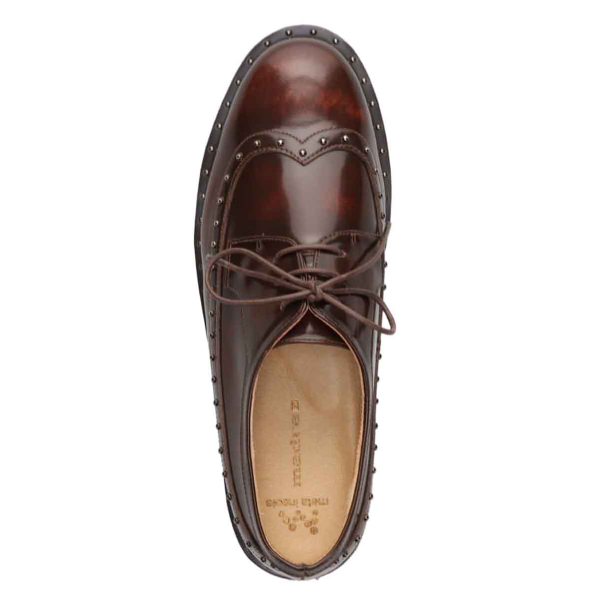マドラス madras 特許 Recovery meta insole搭載　上質できちんと感のあるレースアップシューズ　MAL9126AMT BROWN 23.0