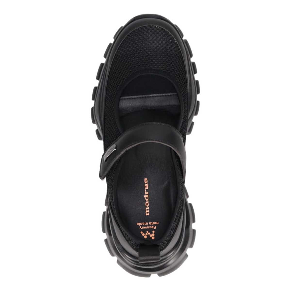 マドラス madras 特許 metaインソール搭載　進化系厚底メリージェーンスニーカー　MAL9157MT BLACK 36（23.0ｃｍ相当）