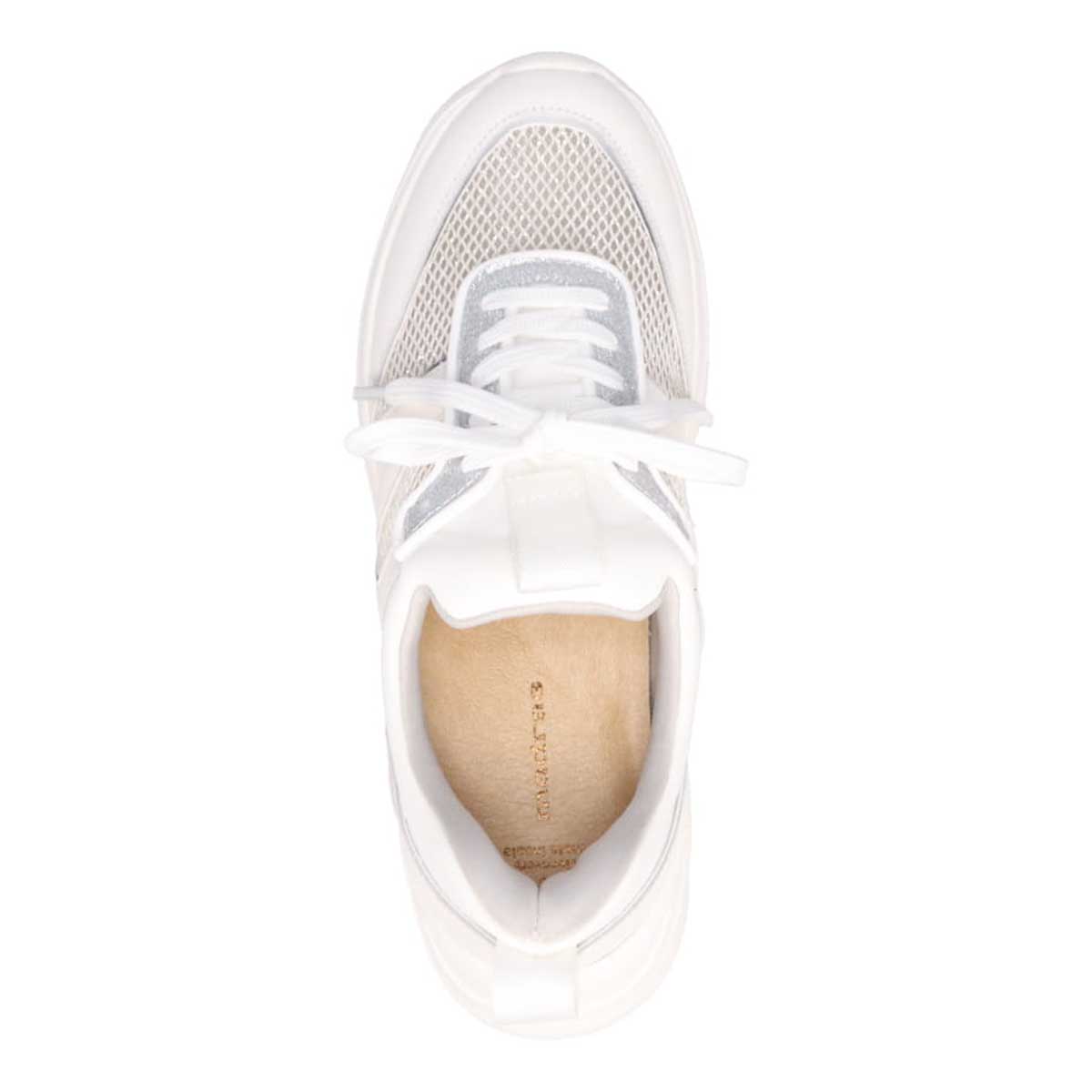 マドラス madras 特許 metaインソール搭載　スタイルアップ厚底スニーカー　MAL9159MT WHITE 23