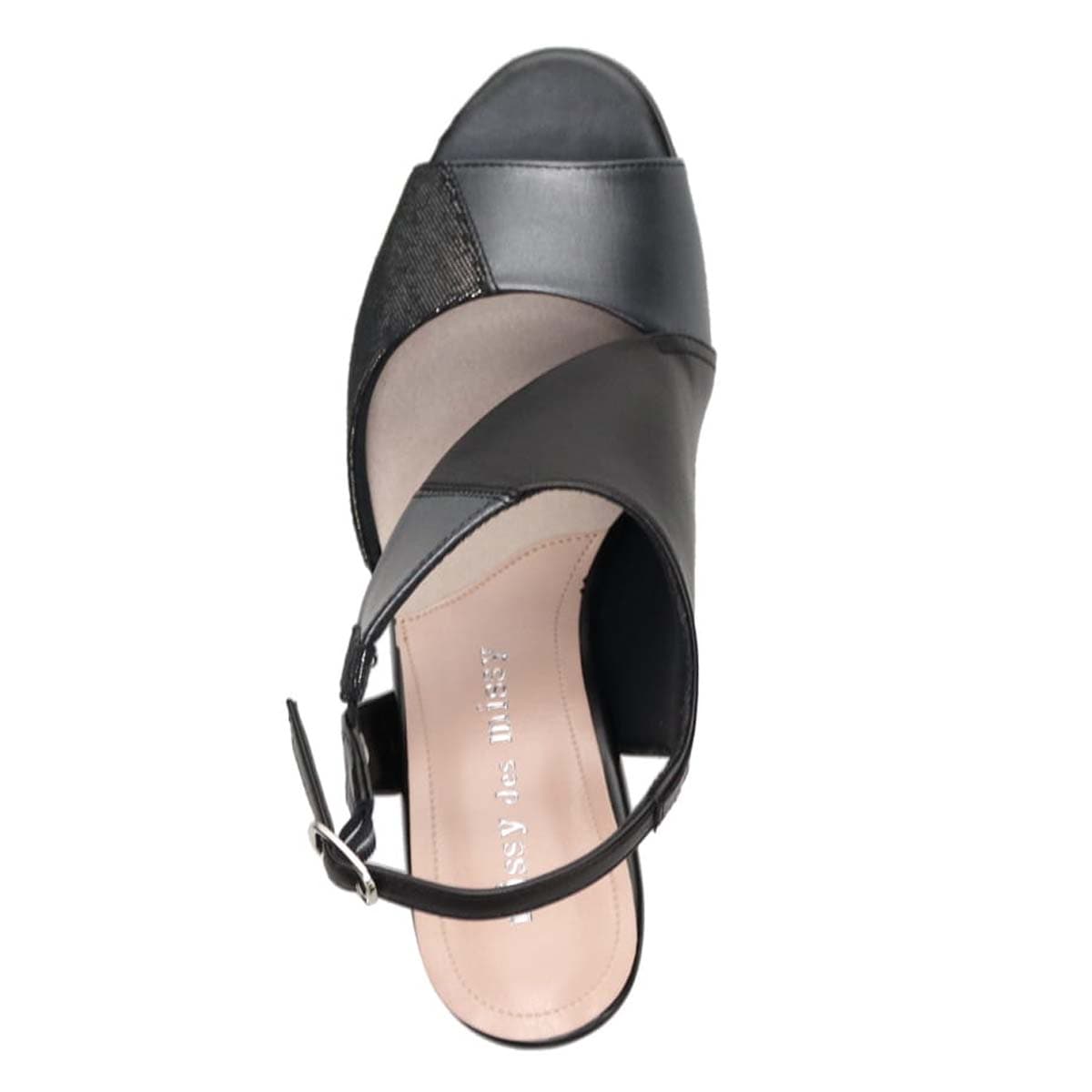 ミッシーデミッシー missy des missy カラーブロック ウエッジサンダル　MMD3641 BLACK 23.0