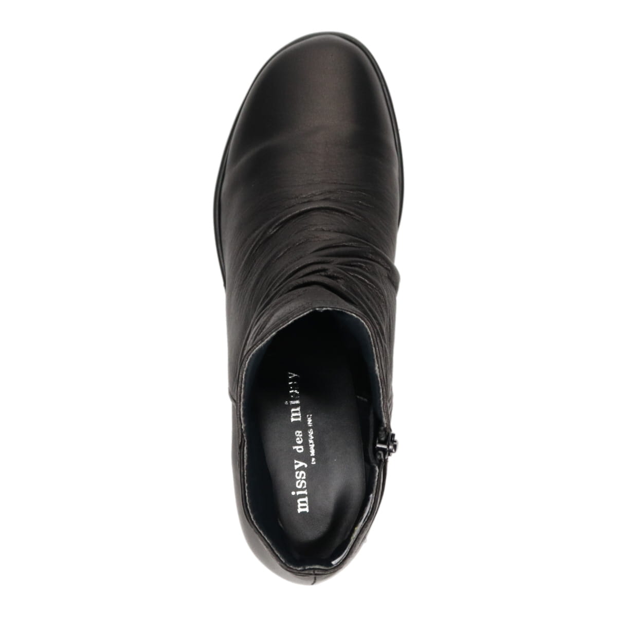 ミッシーデミッシー missy des missy しっとり＆ソフトな牛革を使用した  カジュアルブーツ  MMD4630A BLACK 23.0