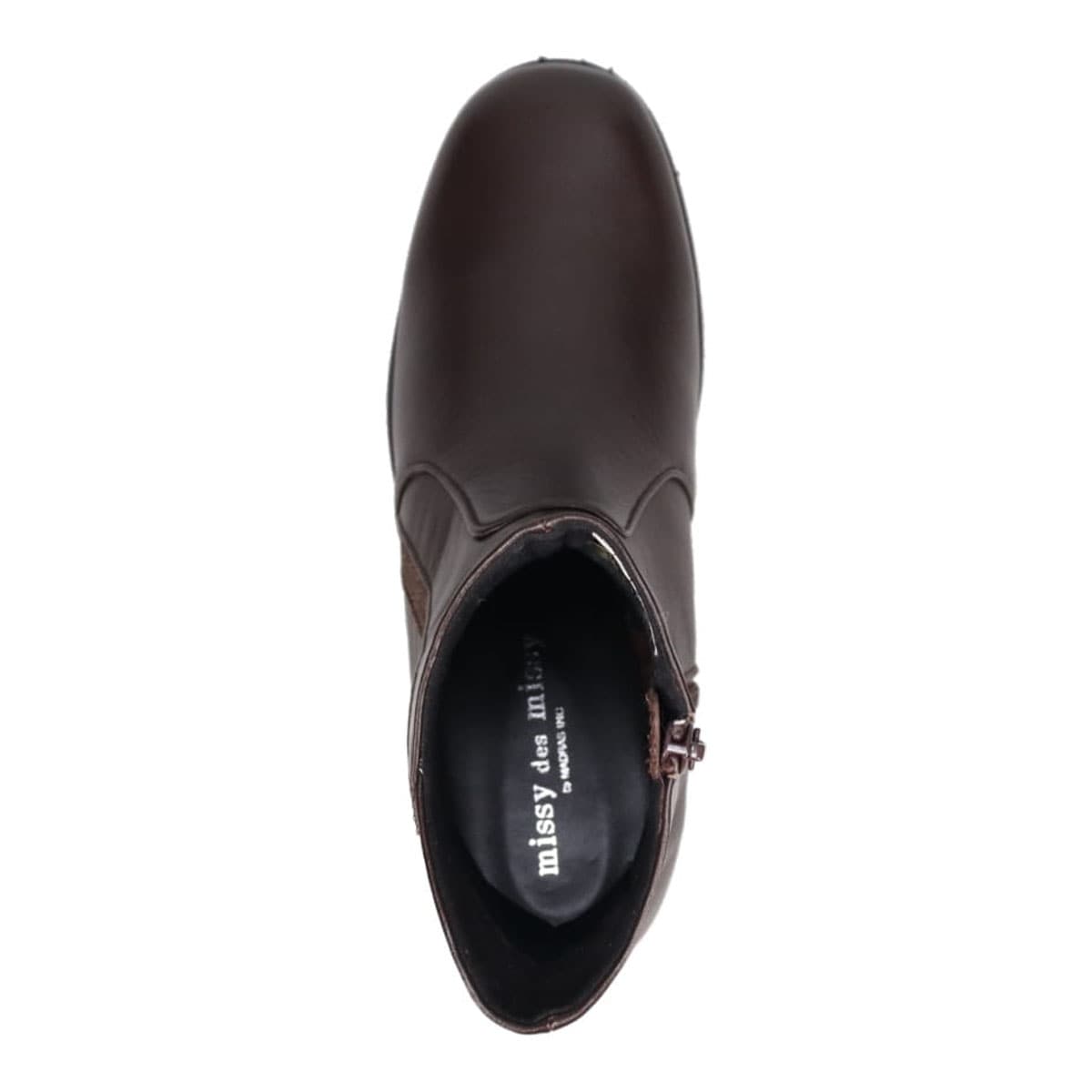 【防滑ソールタイプ】ミッシー デ ミッシー missy des missy 軽量カジュアルショートブーツ　MMD4634H D-BROWN 23.0