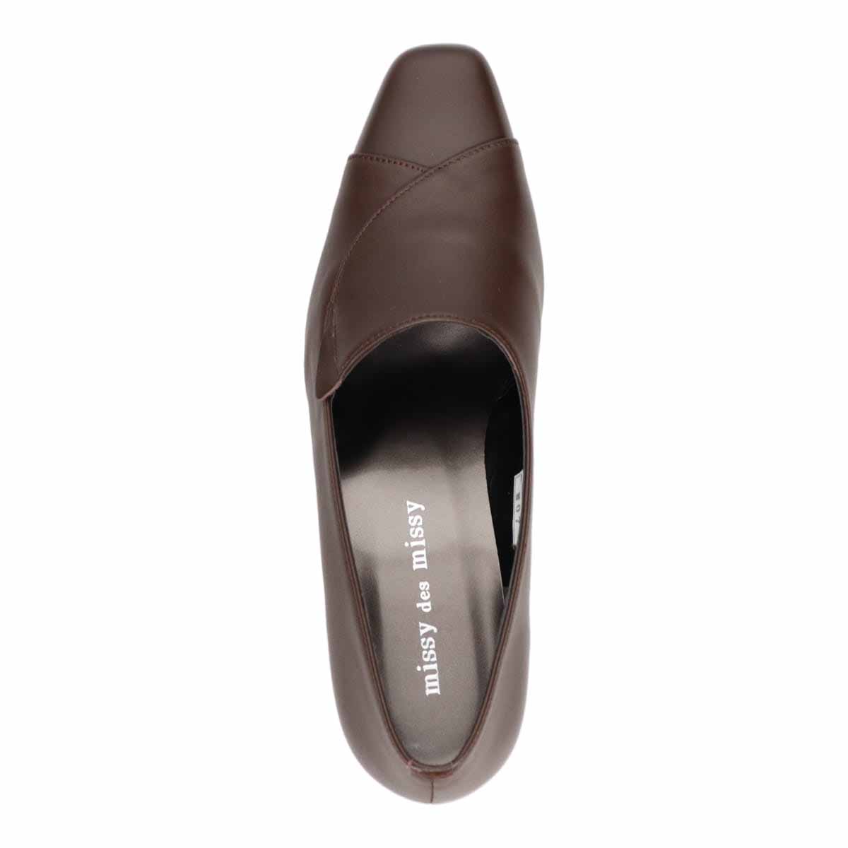 ミッシー デ ミッシー missy des missy 甲深4.5cmヒールパンプス　MMD5151 D-BROWN 23.0