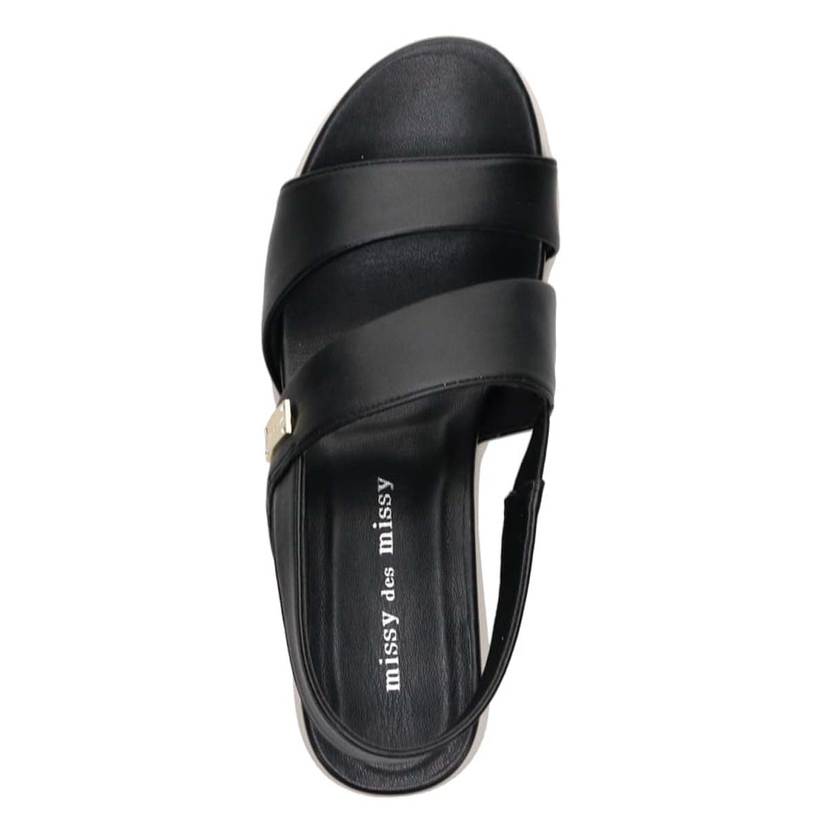 ミッシーデミッシー missy des missy ウェッジヒールサンダル　MMD8000 BLACK M　(23.0～23.5)
