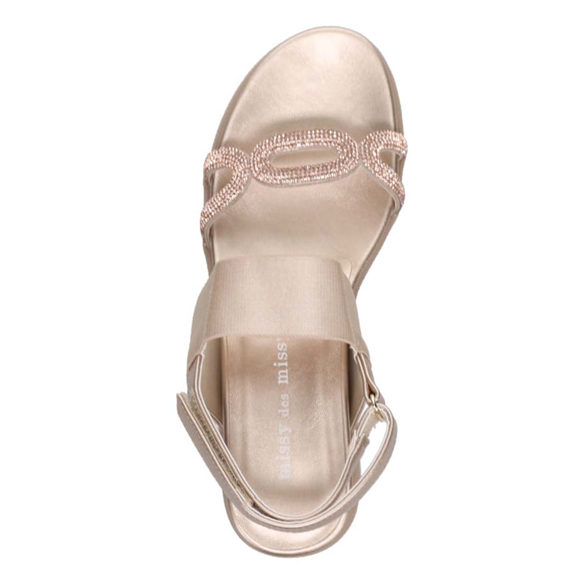 ミッシーデミッシー missy des missy ウェッジヒールサンダル　MMD8001 BEIGE M　(23.0～23.5)