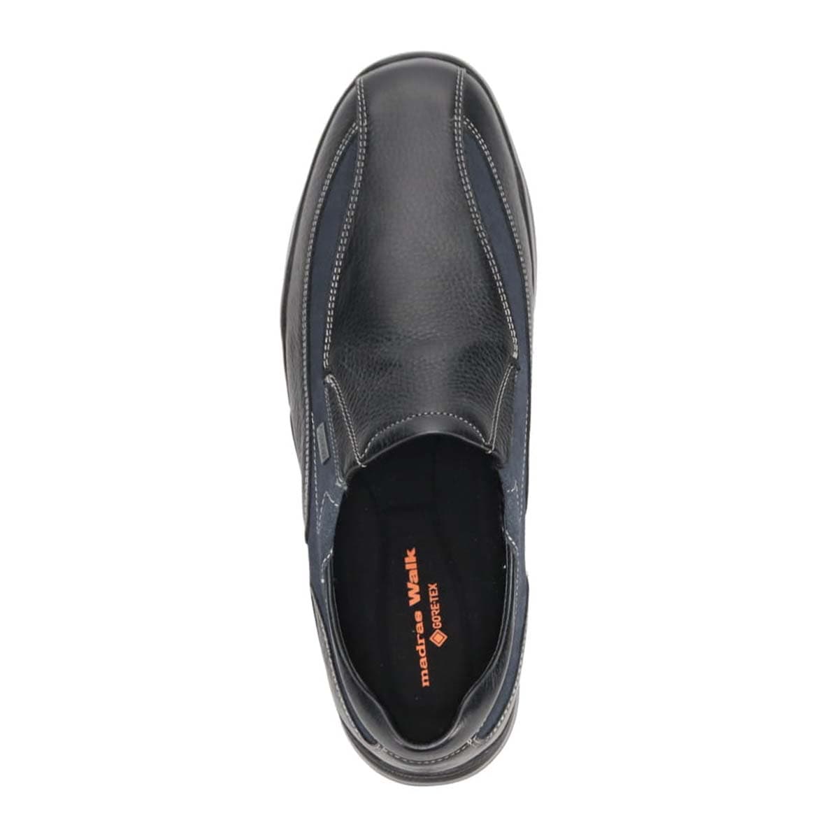 【GORE-TEX】マドラスウォーク madrasWalk　全天候快適　スリッポンタウンカジュアルシューズ　MW7401 BLACK/NAVY 25.0