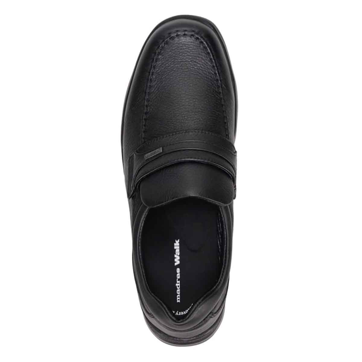 【GORE-TEX】マドラスウォーク madras Walk 「Recovery Shiatsu Insole」搭載で指圧効果により血行をよくする。　全天候快適 ゴアテックスシューズ　MW7402R BLACK 25.0