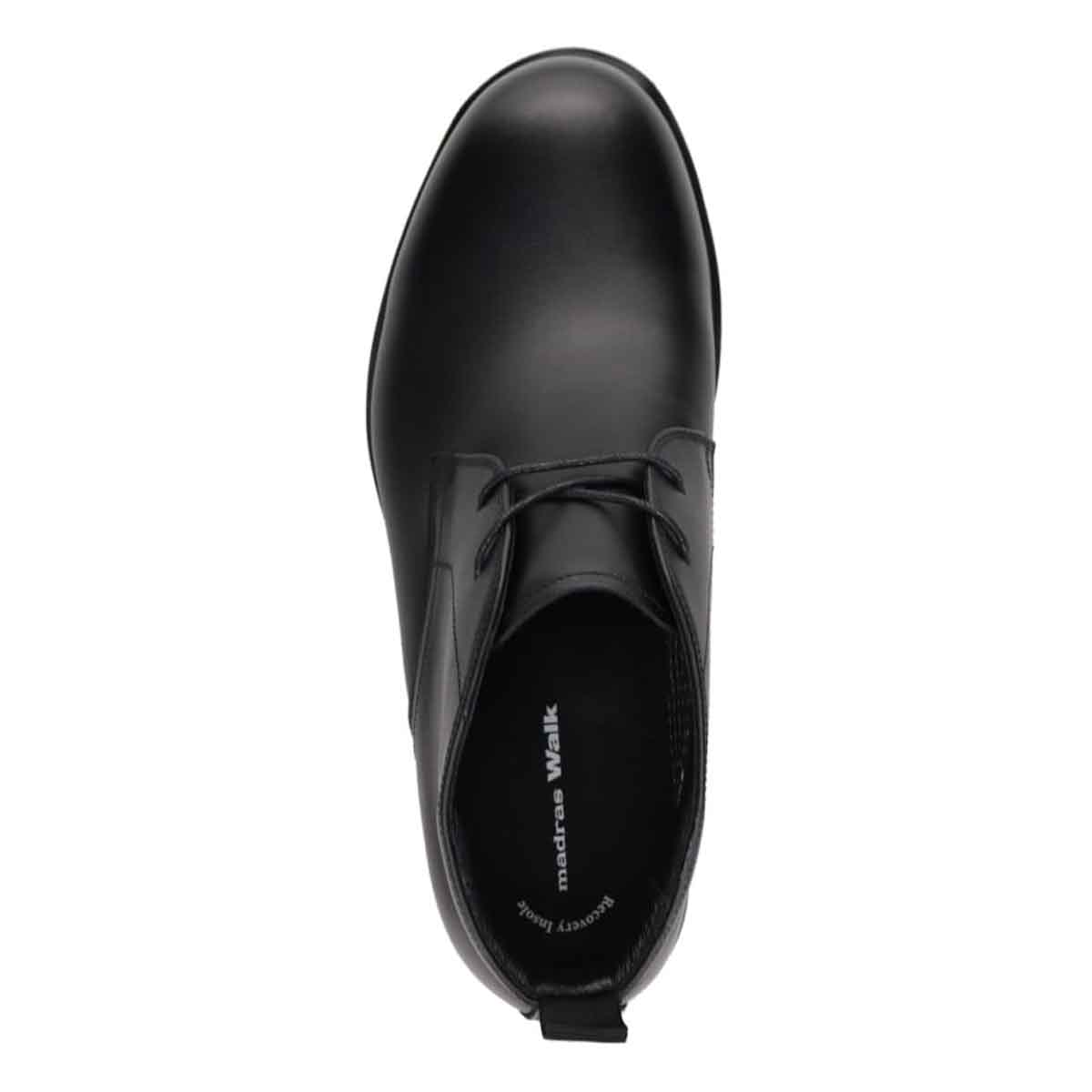 【GORE-TEX×防滑】madras Walk「Recovery Shiatsu Insole」搭載　指圧効果により血行をよくする。ゴアテックス搭載   防滑  幅広4E ラウンド ドレスカジュアルブーツ　MW7414HR BLACK 25.0