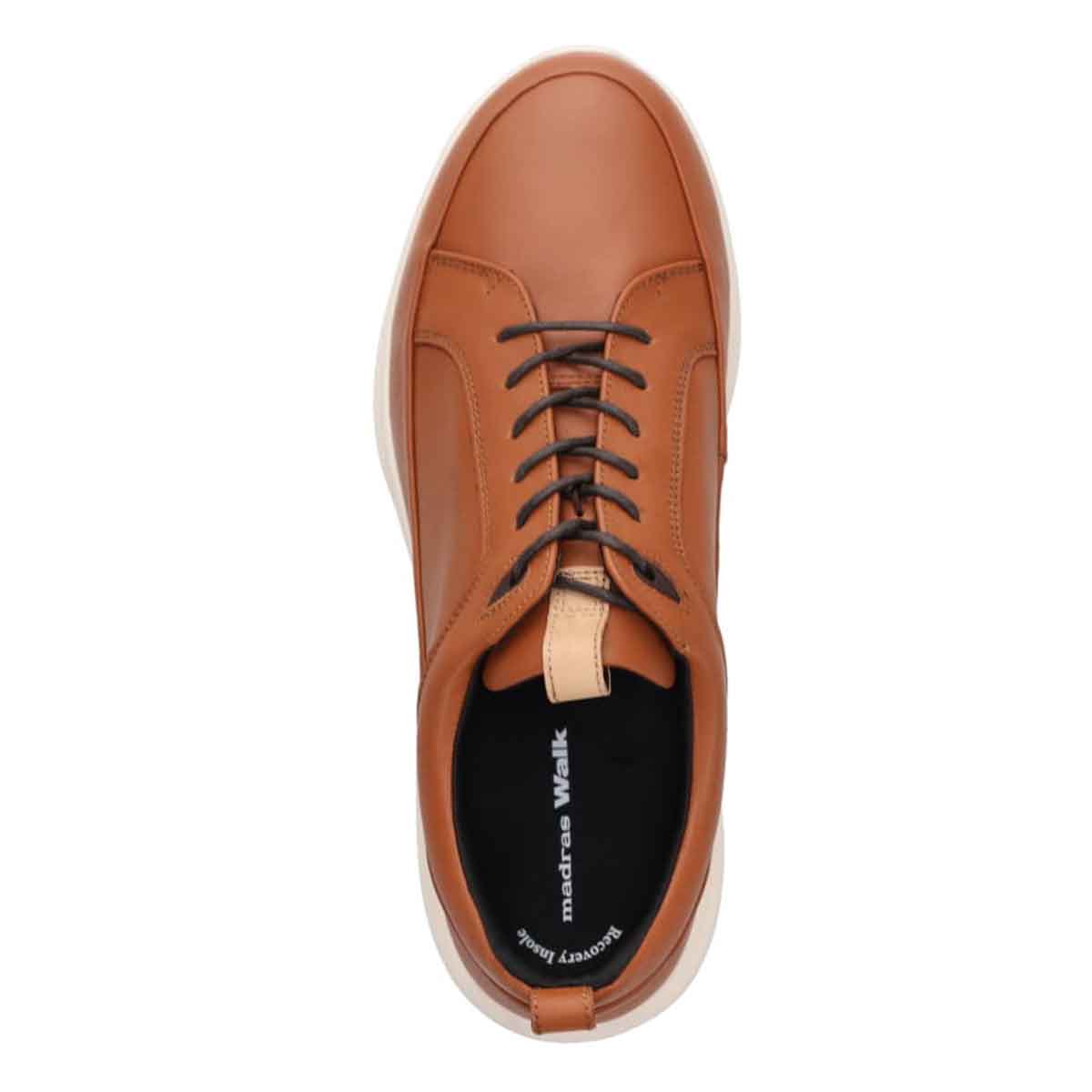 【GORE-TEX】マドラスウォーク madras Walk 「Recovery Shiatsu Insole」搭載で指圧効果により血行をよくする。　全天候快適な ゴアテックスレザースニーカー　MW7600R L-BROWN 25.0