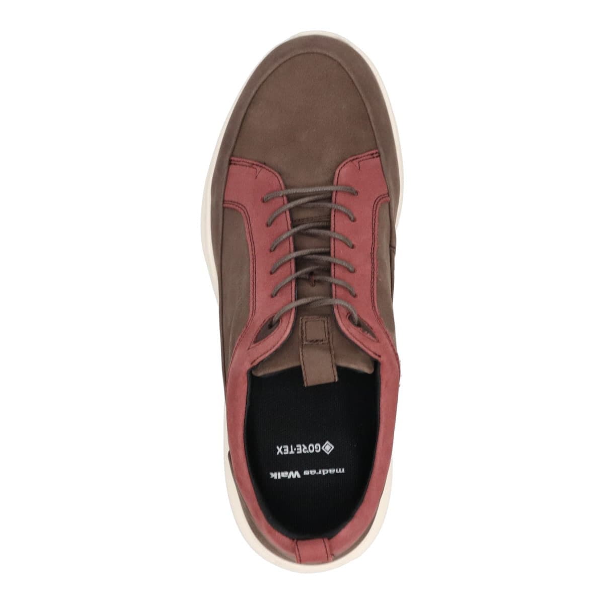 【GORE-TEX】マドラスウォーク madrasWalk　全天候快適なレザースニーカー　MW7600 D-BROWN/WINE 25.0