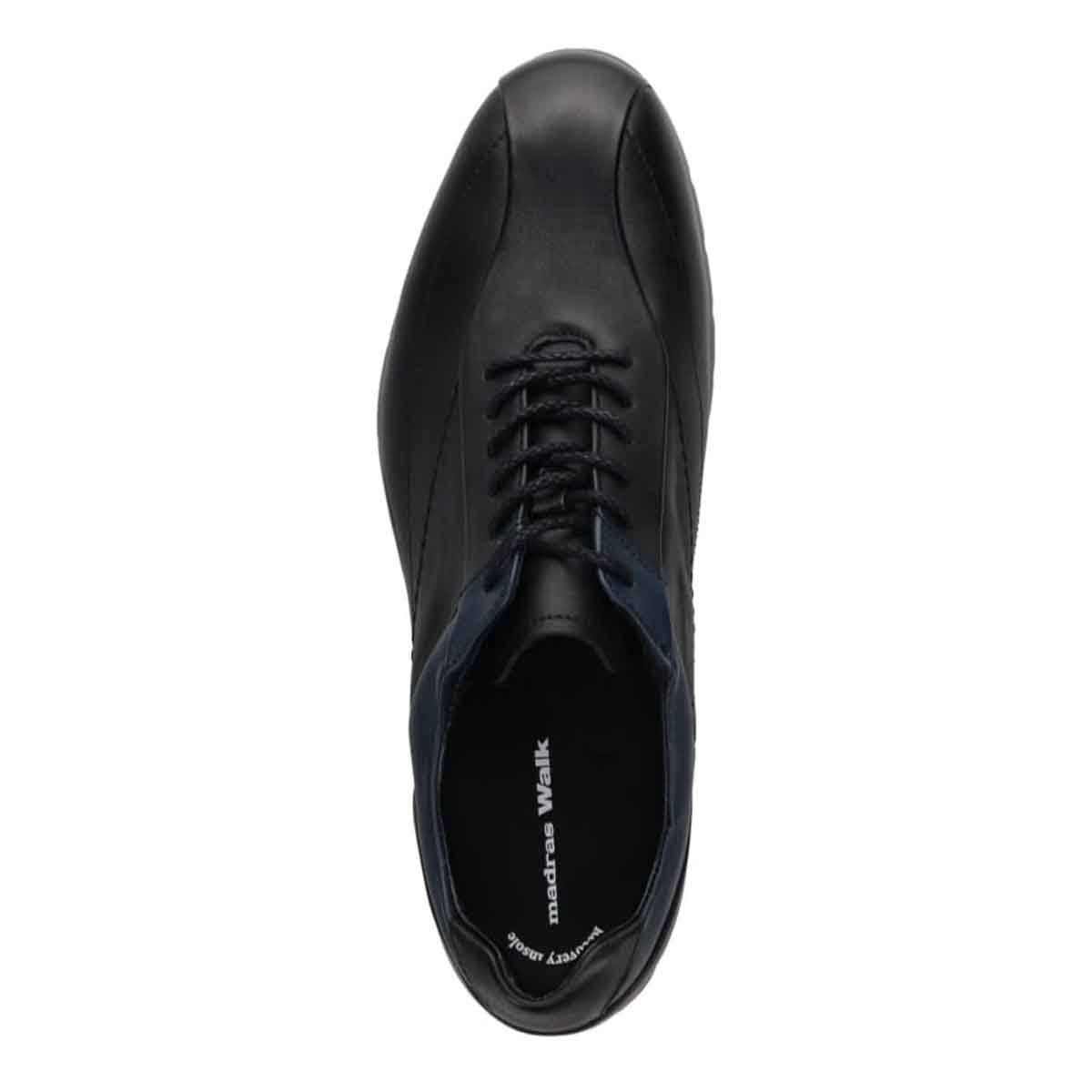 【GORE-TEX】マドラスウォーク madras Walk 「Recovery Shiatsu Insole」搭載で指圧効果により血行をよくする。　全天候快適　カジュアルシューズ　MW7700R BLACK/NAVY 25.0