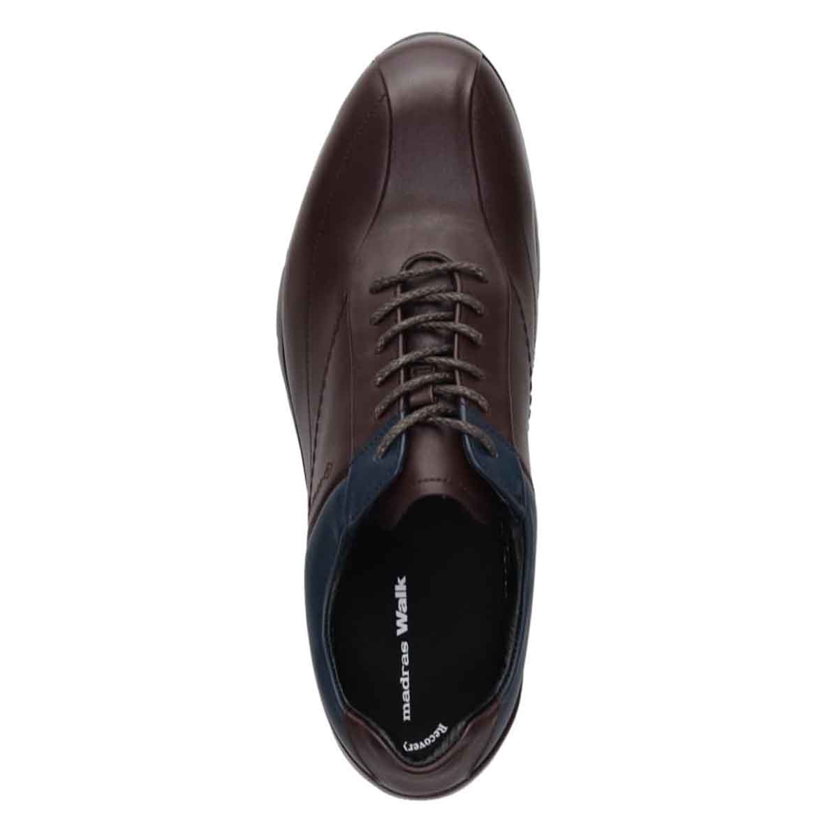【GORE-TEX】マドラスウォーク madras Walk 「Recovery Shiatsu Insole」搭載で指圧効果により血行をよくする。　全天候快適　カジュアルシューズ　MW7700R D-BROWN/NAVY 25.0