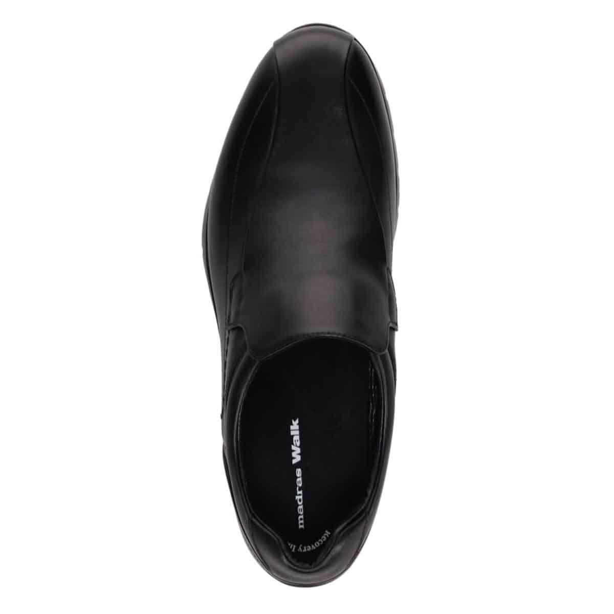 【GORE-TEX】マドラスウォーク madras Walk 「Recovery Shiatsu Insole」搭載で指圧効果により血行をよくする。　全天候快適なゴアテックススリッポン・カジュアルシューズ　MW7702R BLACK 25.0