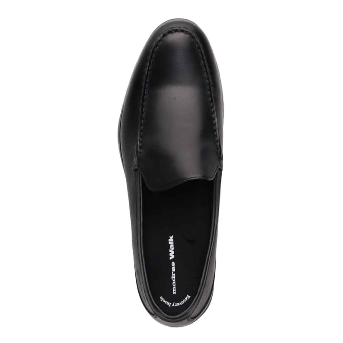 【GORE-TEX】マドラスウォーク madras Walk 「Recovery Shiatsu Insole」搭載で指圧効果により血行をよくする。 全天候快適 ゴアテックス スリッポンドレスシューズ　MW7703R BLACK 25.0