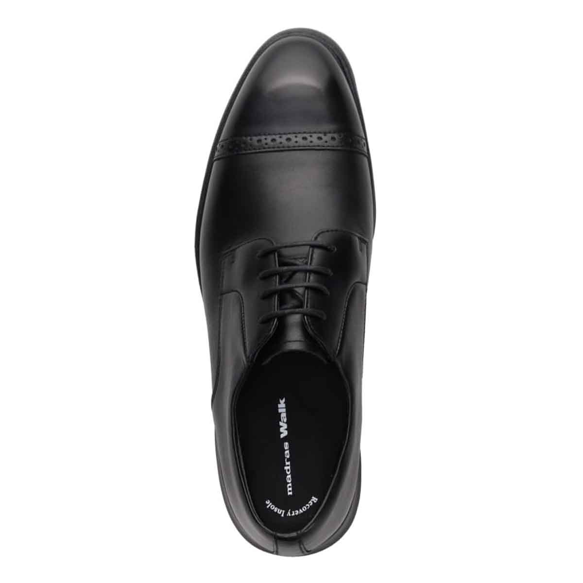 【GORE-TEX】マドラスウォーク madras Walk 「Recovery Shiatsu Insole」搭載で指圧効果により血行を115％促進。　フォーマル且つアクティブに。ゴアテックスファブリクス搭載 外羽根ストレートチップビジネスシューズ  MW7933R BLACK 25.0