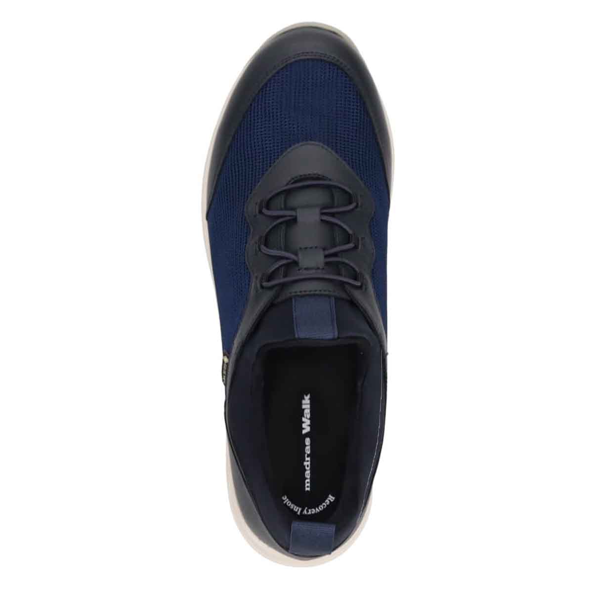 【GORE-TEX】マドラスウォーク madras Walk 「Recovery Shiatsu Insole」搭載で指圧効果により血行をよくする。 通勤快適  トラベルウォーキングにもお勧め！ 快適軽量スニーカー  MWL1004R NAVY 23.0
