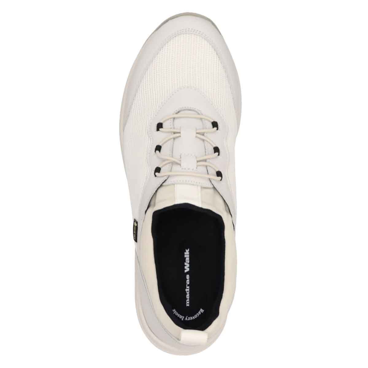 【GORE-TEX】マドラスウォーク madras Walk 「Recovery Shiatsu Insole」搭載で指圧効果により血行をよくする。 通勤快適  トラベルウォーキングにもお勧め！ 快適軽量スニーカー  MWL1004R WHITE 23.0