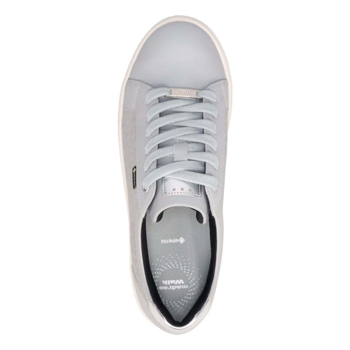 【GORE-TEX】マドラスウォーク madras Walk　幾何学模様レースアップ レザースニーカー  MWL1022C GRAY-M 23