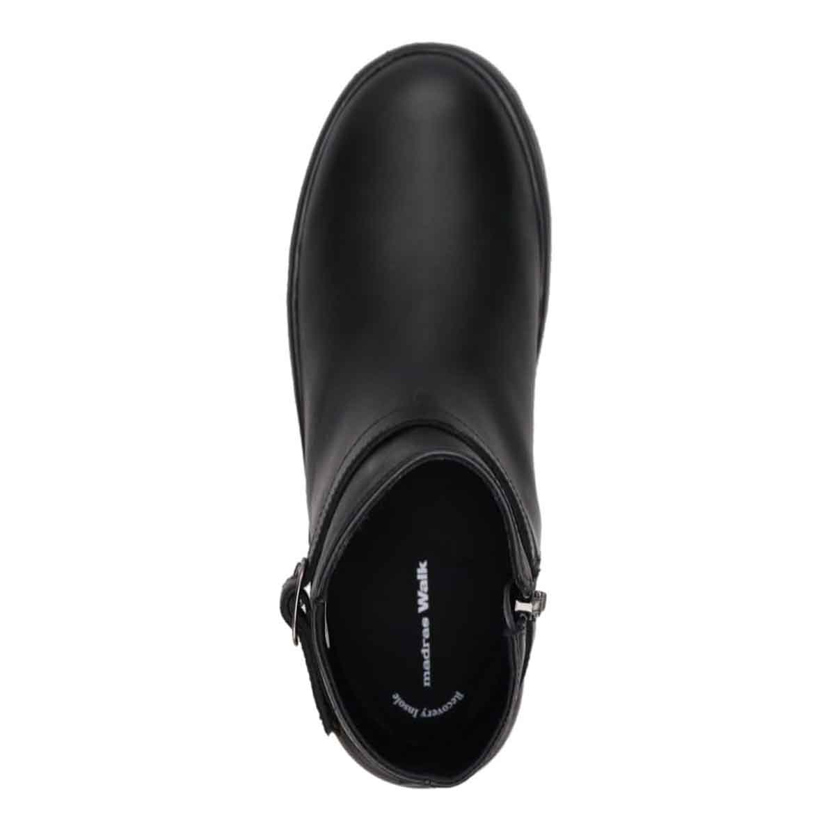 【GORE-TEX】防滑マドラスウォーク madras Walk 「Recovery Shiatsu Insole」搭載で指圧効果により血行をよくする。 ゴアテックスカジュアルショートブーツ　MWL1037R BLACK 23.0