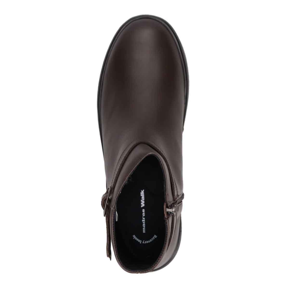 【GORE-TEX】防滑マドラスウォーク madras Walk 「Recovery Shiatsu Insole」搭載で指圧効果により血行をよくする。 ゴアテックスカジュアルショートブーツ　MWL1037R D-BROWN 23.0