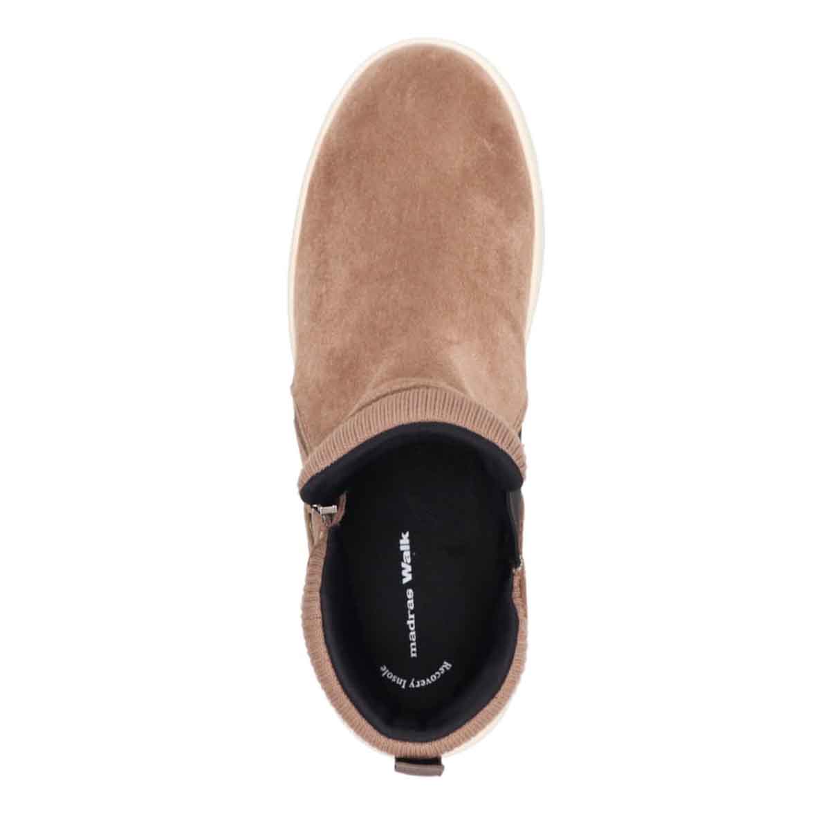【GORE-TEX】マドラスウォーク madras Walk 「Recovery Shiatsu Insole」搭載　指圧効果により血行をよくする。防滑　外ジッパーリブ付きカジュアルブーツ MWL1046R OAK-SILKY 23.0