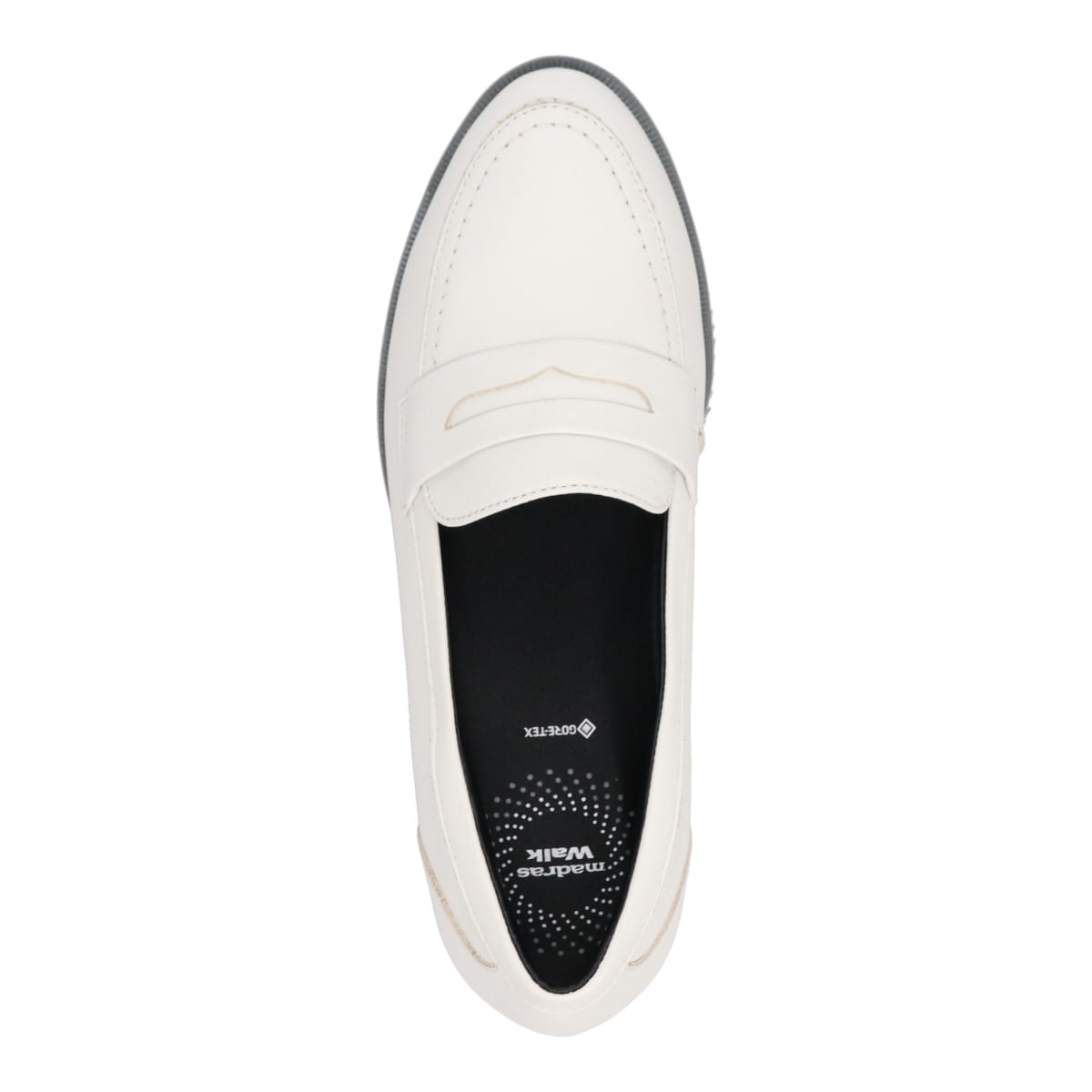 【GORE-TEX】 マドラスウォーク madras Walk 雨の日も安心♪レインローファーシューズ MWL1103 WHITE 23.0