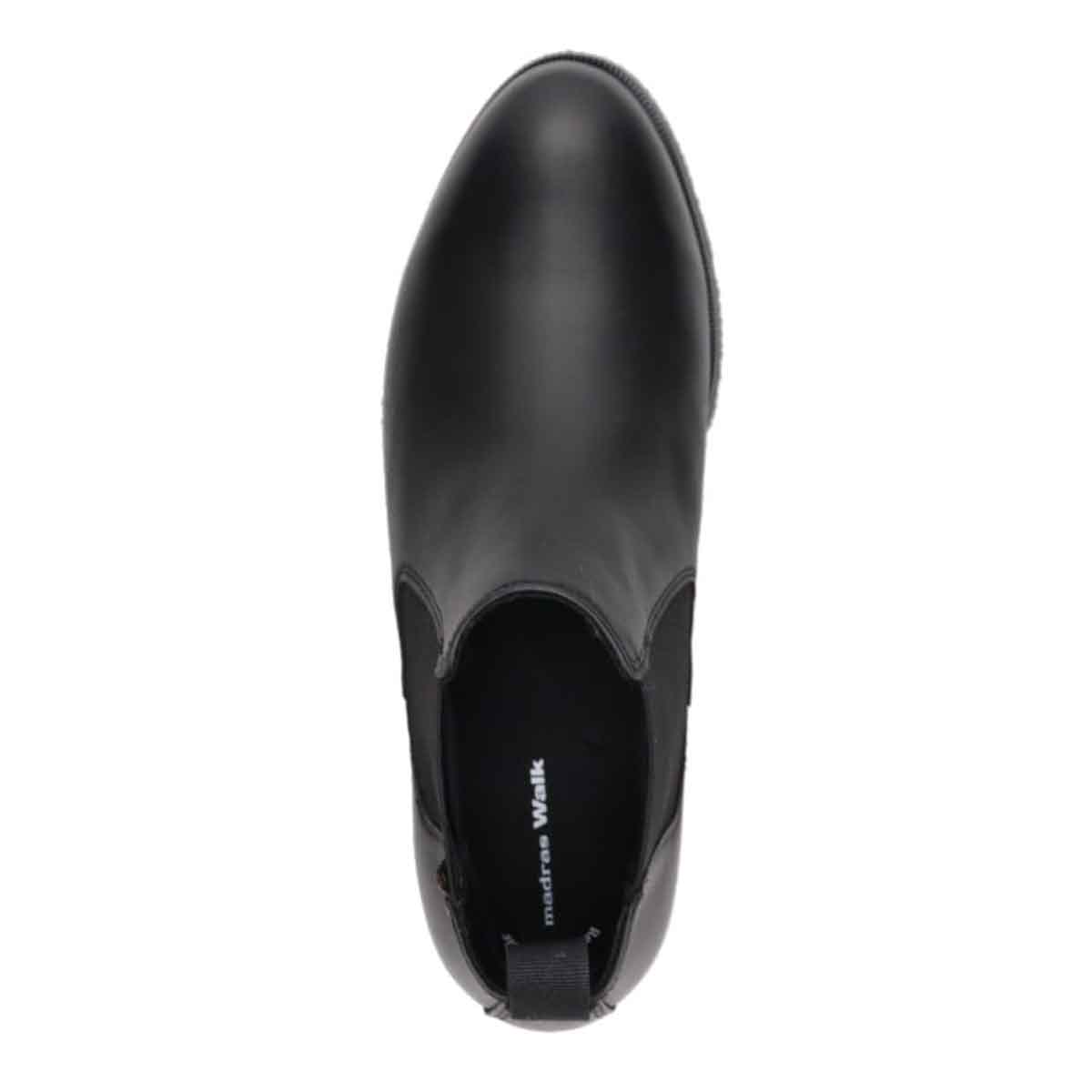 【GORE-TEX×防滑】madras Walk「Recovery Shiatsu Insole」搭載　指圧効果により血行をよくする。 上質なレザーを使用したサイドゴアブーツ MWL1106HR BLACK 23.0
