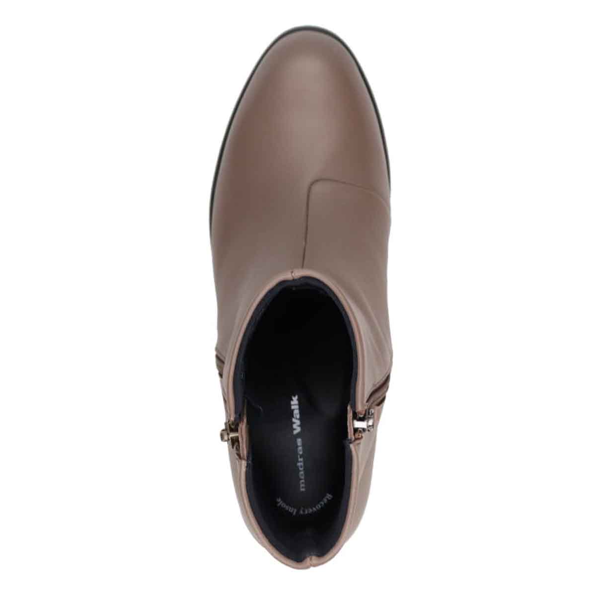 【GORE-TEX】マドラスウォーク madras Walk 「Recovery Shiatsu Insole」搭載で指圧効果により血行をよくする。 サイドジップデザイン・ショートブーツ MWL1114R OAK 23.0