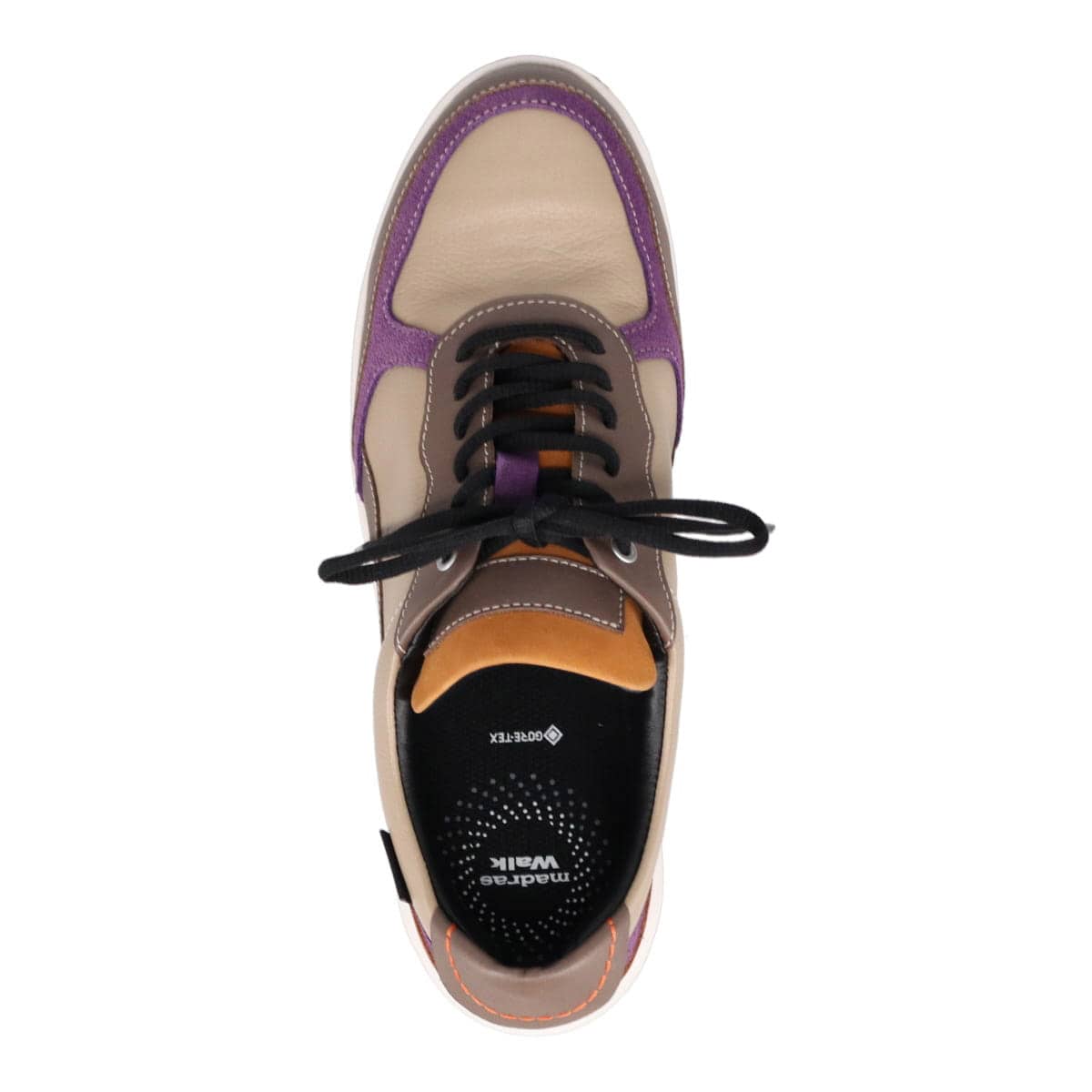 【GORE-TEX】 マドラスウォーク madras Walk　ウォーキングスニーカー　MWL1204 BEIGE/PURPLE 23.0