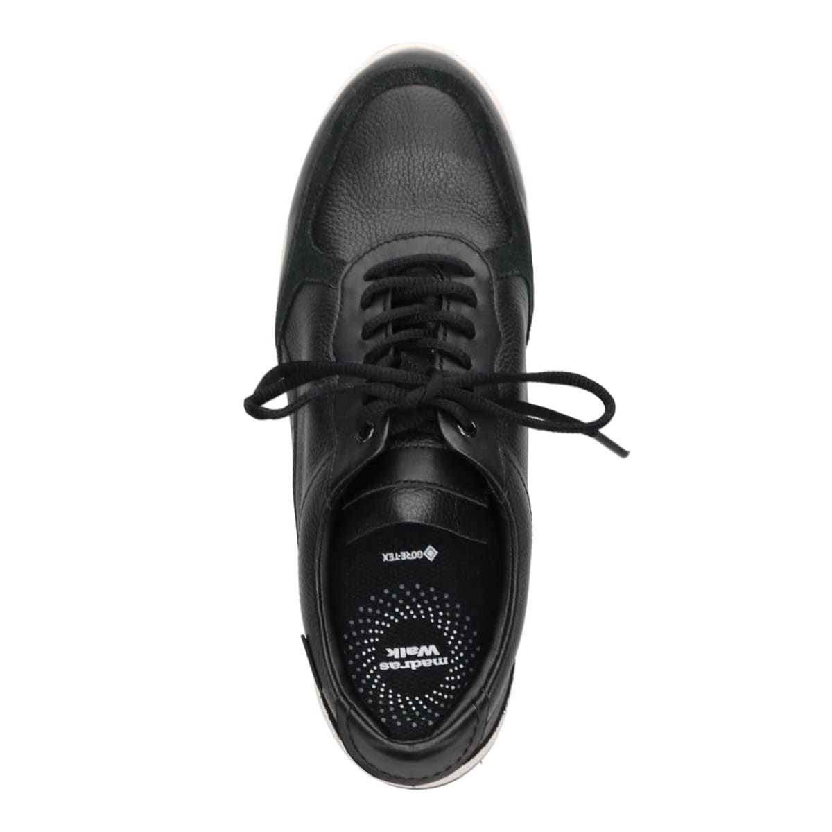 【GORE-TEX】 マドラスウォーク madras Walk 旅行に最適 ウォーキングレザースニーカー　MWL1204 BLACK 23.0