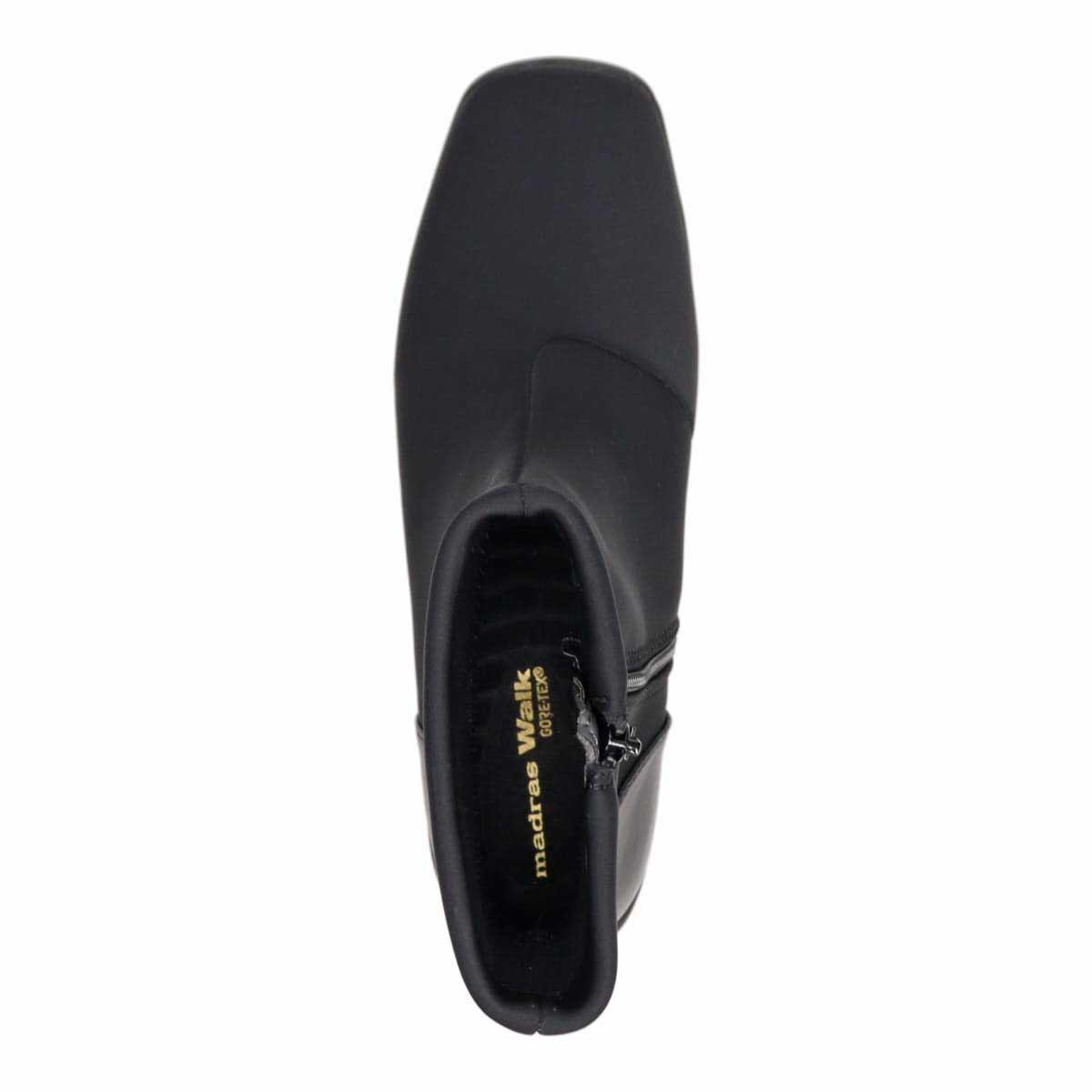 【大きいサイズ】 【GORE-TEX】 マドラスウォーク madras Walk 3.0cmGORE-TEXストレッチショートブーツ   MWLQ2072 BLACK 25.5